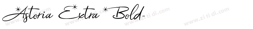 Astoria Extra Bold字体转换